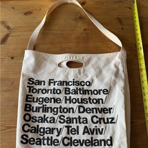 American Apparel Cream Tote Bag